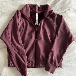 Burgundy Zip-Up Jacket